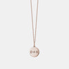 Mini collier à disques avec initiales