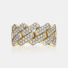 Bague pour homme avec diamant en zig-zag