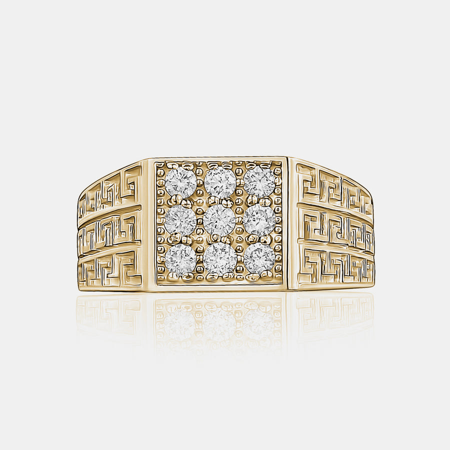 Bague à 9 diamants