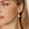 Lab Grown Diamond Pear Statement Drop Huggies