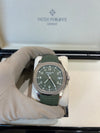 Patek Auqanaut White gold and Green Dial and Strap 42 mm 2021/5168G-010