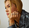 Demi-bague fendue en diamant