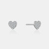 Goujons de Coeur en Diamant