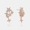 Boucles d'Oreilles Étoilée en Diamant
