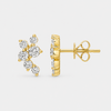 Diamond Blossom Cluster Earrings