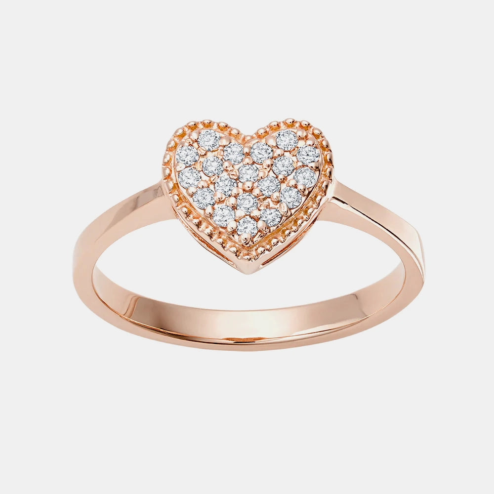 Pavé Heart Ring