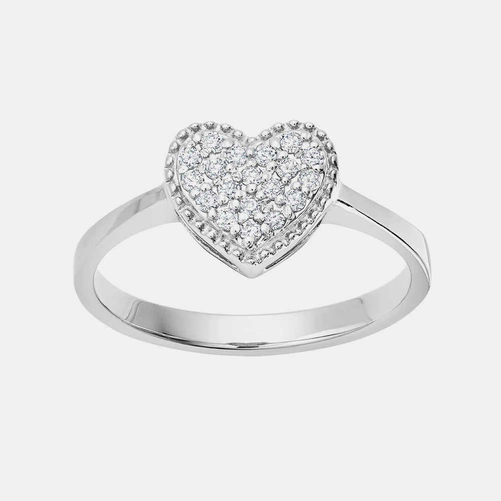 Pavé Heart Ring