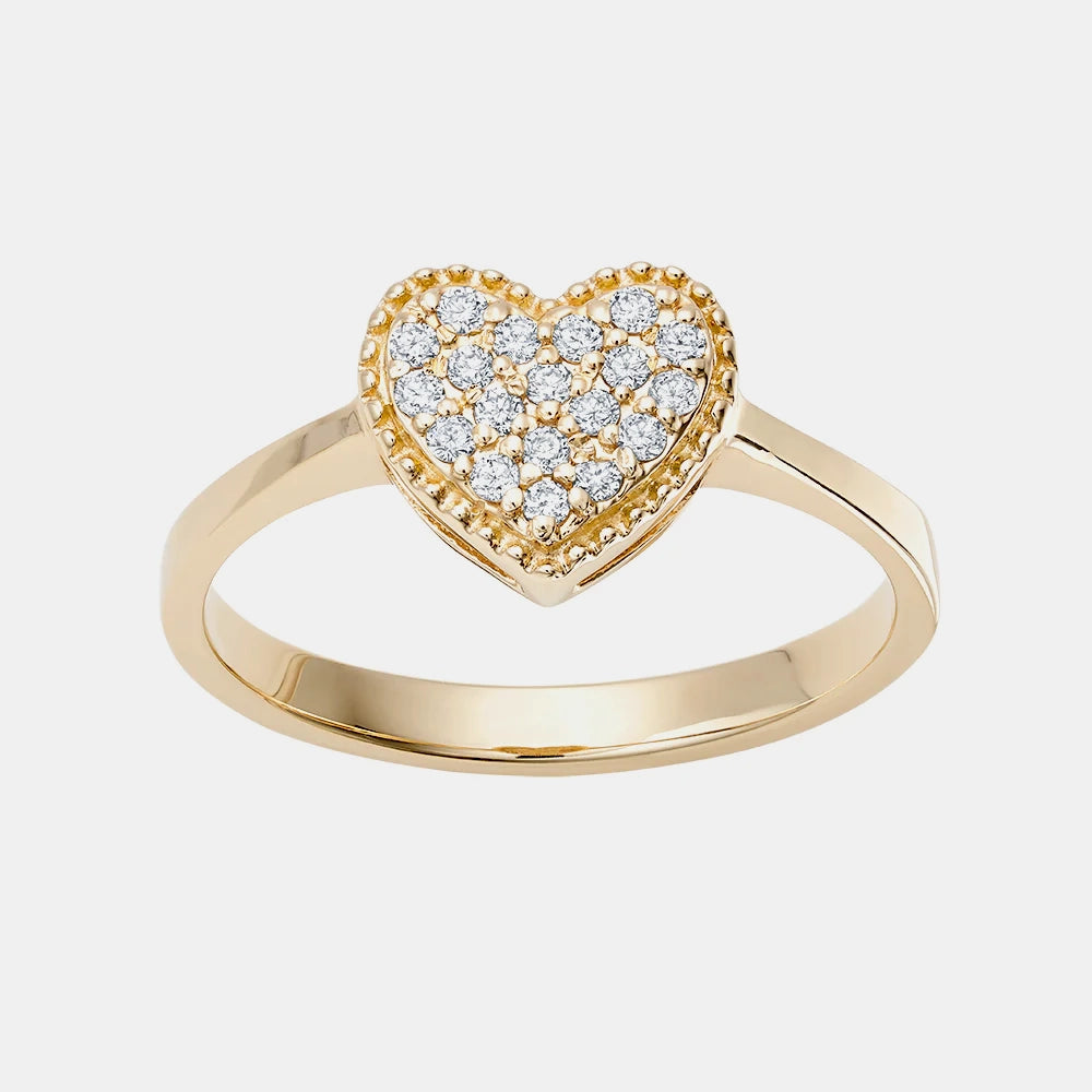 Pavé Heart Ring