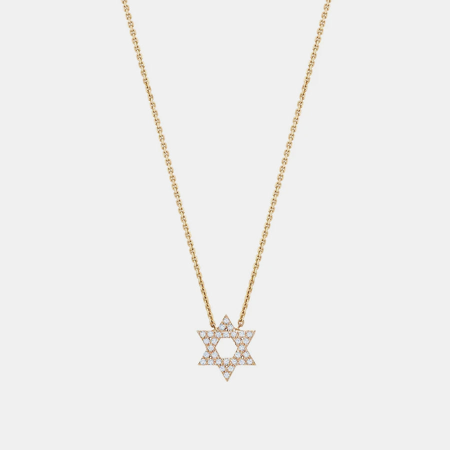 Collier Étoile de David en Diamant