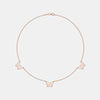 Collier triple papillon