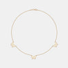 Collier triple papillon