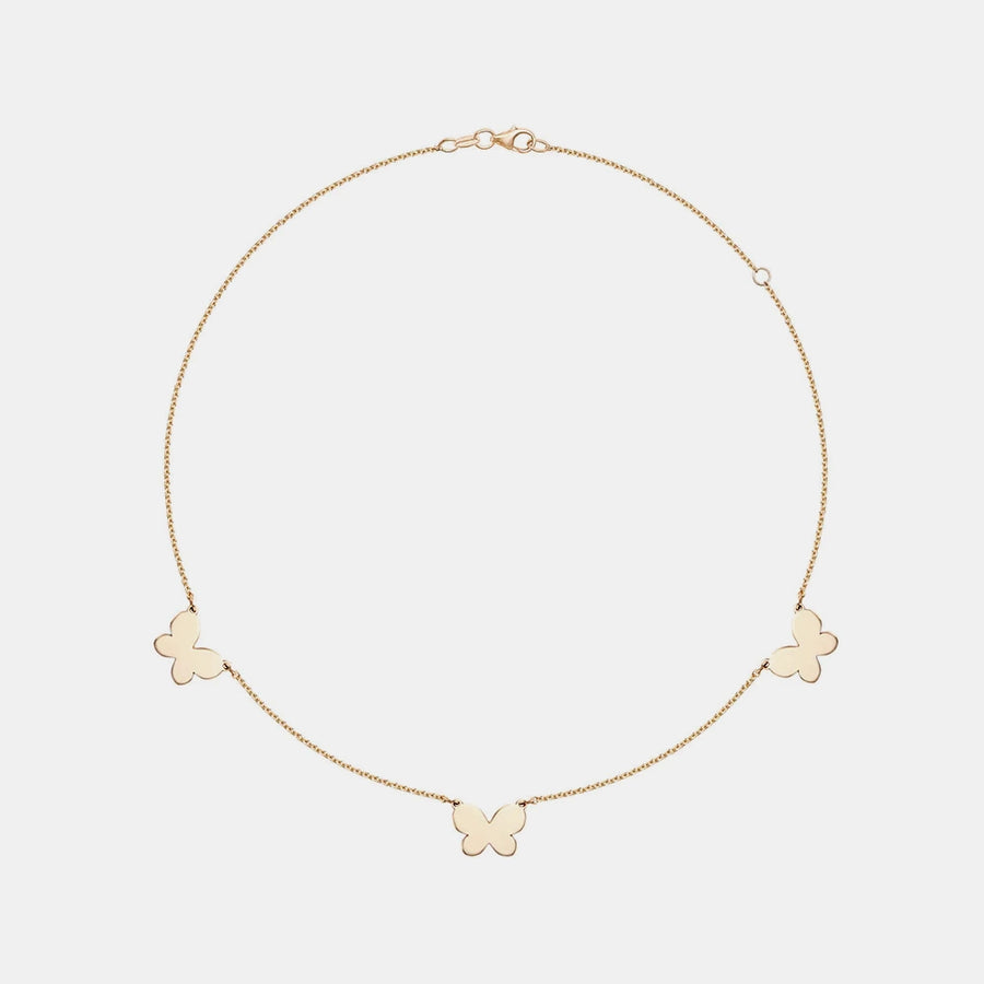 Collier triple papillon
