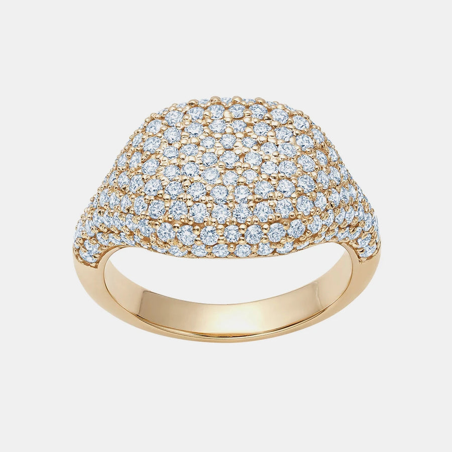Bague Chevalière Pavé