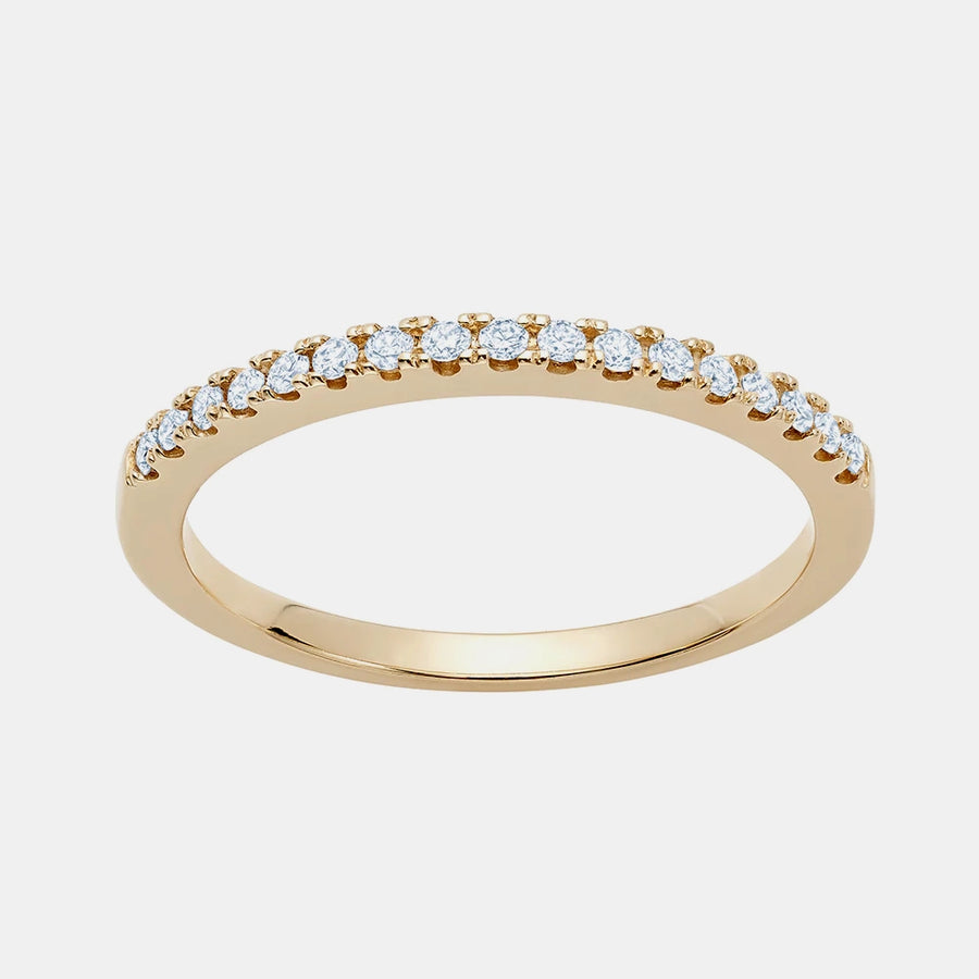 Bague Fine Semi-Pavée