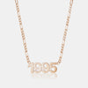 Collier de Date Personnalisé avec Chaîne Figaro