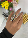 Bague Toi et Moi en rubis ovale