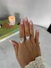 Bague de Cœur Géant Miroir en Diamant