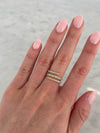 Bague spirale en diamant