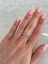 Bague à maillons en diamant