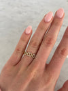 Bague à chaîne en diamant