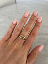 Bague enveloppante bicolore