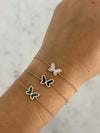 Diamond Gemstone Butterfly Bracelet
