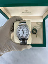 Rolex Datejust Stainless Steel White Dial Roman Numerals Smooth Bezel Oyster Bracelet 36mm 126200/2021