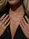 Diamond Fleur Drop Necklace