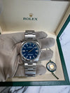 Rolex Oyster Perpetual 36mm in Oystersteel with a Med Blue Dial on oyster bracelet 126000/2026