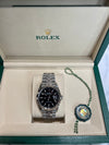 Rolex Datejust 36mm Black Stick on Jubliee bracelet and Fluted Bezel 126234/2025