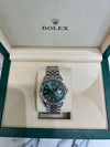 Rolex Datejust 36mm Mint Green Stick on Jubliee with Fluted Bezel 126234/2023