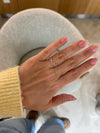 Bague à chaîne en diamant