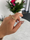 Bague à maillons bouffants
