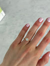 Bague à chaton rond de 1,00 ct diamant Lab
