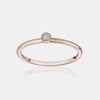 Bague ﻿Empilable ﻿﻿à 1 Diamant 