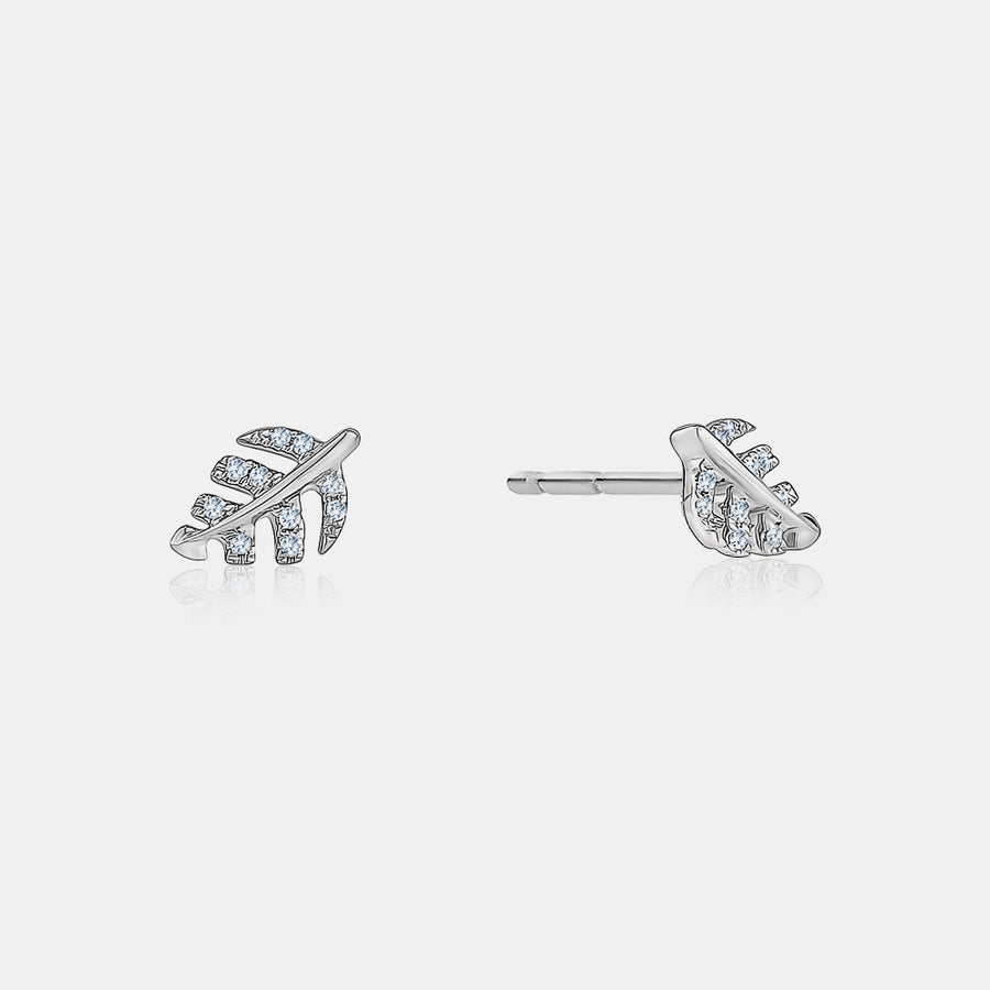 Goujons de Feuille en Diamant 