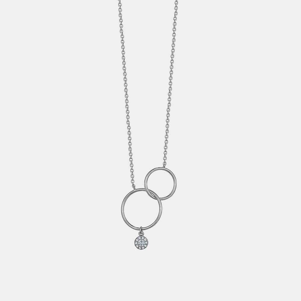 Dangling Open Circle Necklace