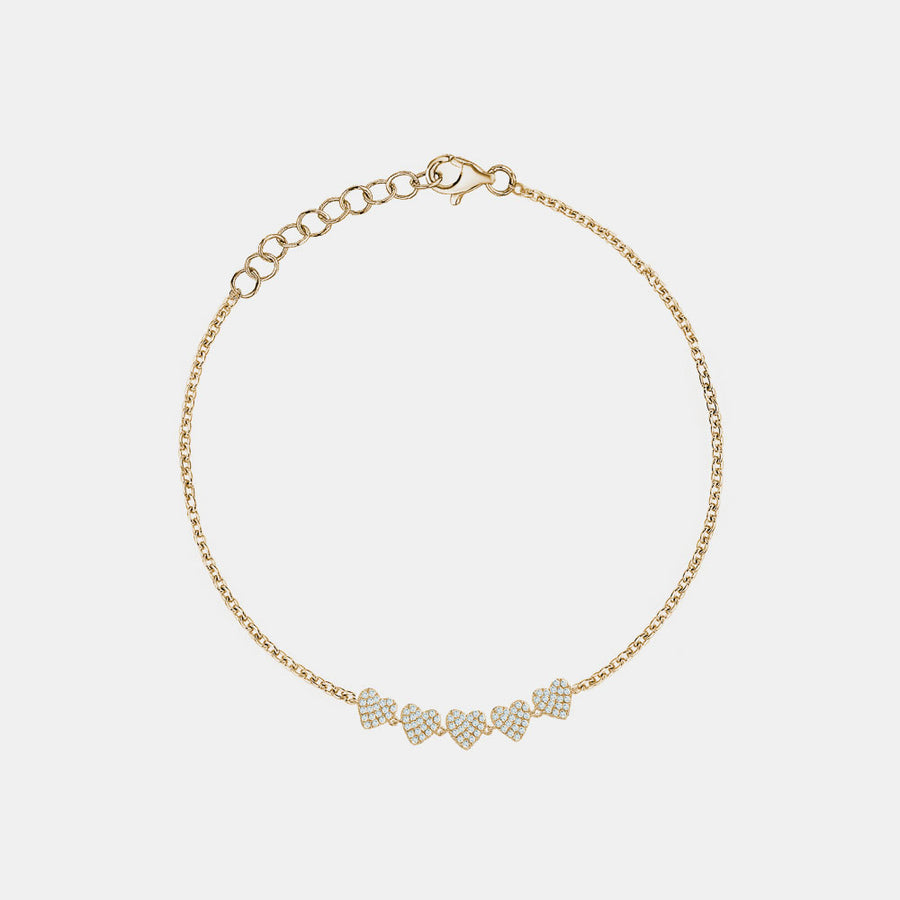 Bracelet de Coeur en Diamant