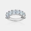 Bracelet d'éternité ovale semi diamant