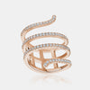 Bague de Serpent en Diamant