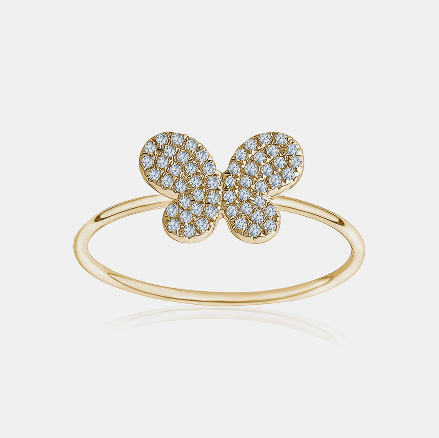 Bague de Papillon en Diamant