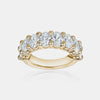Bracelet d'éternité ovale semi diamant