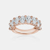 Bracelet d'éternité ovale semi diamant