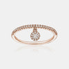 Bague avec Diamant Pendant 