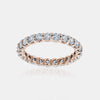 Bague en diamant en forme de U 0,10ct