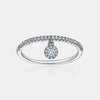Bague avec Diamant Pendant 