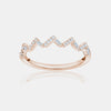 Bague Zig Zag avec Diamants
