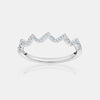 Bague Zig Zag avec Diamants