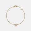 Bracelet de Coeur Unique en Diamant