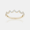 Bague Zig Zag avec Diamants